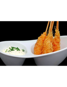 Crujientes de langostino con salsa tártara