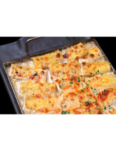 Rigatoni trufado con salsa de parmesano