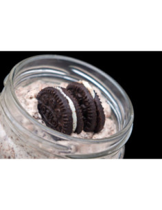 Vasito de mousse de galleta Oreo
